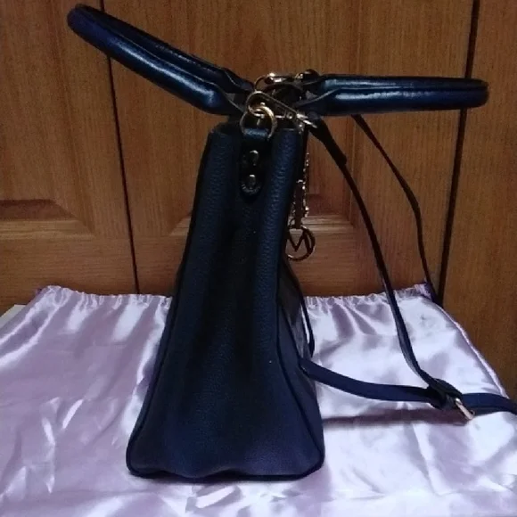 Mia K Collection Navy Blue Handbag and Wallet Set - Picture 11 of 13